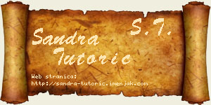 Sandra Tutorić vizit kartica